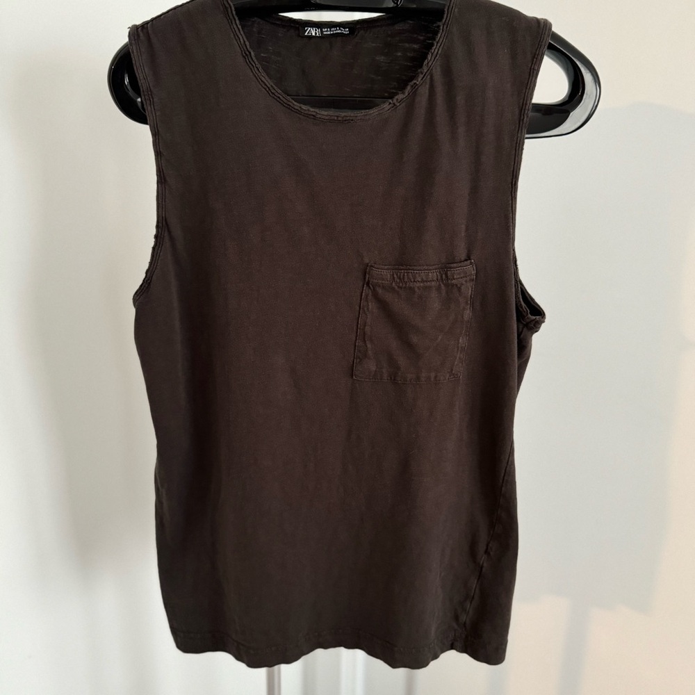 Zara Purple Men Tank top (small)